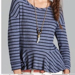Free people Long sleeve ruffle top
